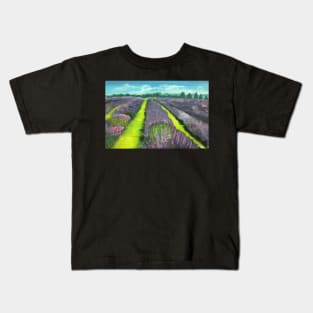 Lavender Fields Kids T-Shirt